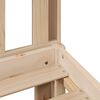 vidaXL Cama con estanter&iacute;a sin colch&oacute;n madera maciza de pino 90x190 cm