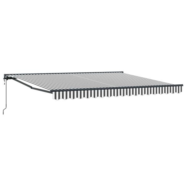 vidaXL Toldo Retr&aacute;ctil Antracita y 400 x 300 cm Poli&eacute;ster y metal