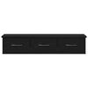 vidaXL Armario de pared roble negro 88x26x18,5 cm madera de ingenier&iacute;a
