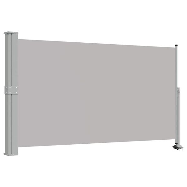 vidaXL Toldo lateral retr&aacute;ctil para patio 140x300 cm gris