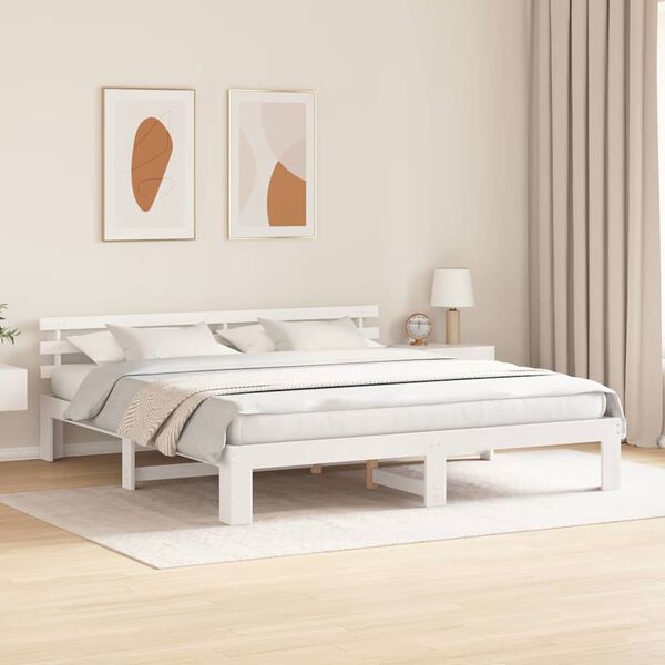 vidaXL Estructura de cama 180 x 200 cm Madera de pino macizo