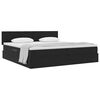 vidaXL Cama con almacenamiento Negro 200 x 200 cm Terciopelo