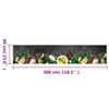 vidaXL Alfombra de cocina lavable terciopelo dibujo especias 60x300 cm