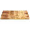 vidaXL Tablero de mesa cuadrado madera maciza rugosa mango 60x50x3,8cm