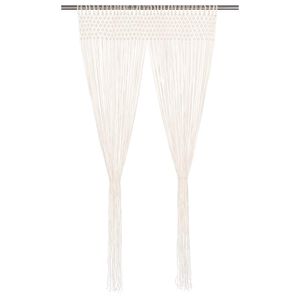 vidaXL Cortina de macram&eacute; algod&oacute;n 140x240 cm