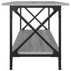 vidaXL Mesa de centro madera y hierro gris Sonoma 100x45x45 cm