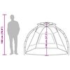 vidaXL Tienda de playa 2 personas impermeable apertura r&aacute;pida gris