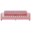 vidaXL Sofá cama con colchón terciopelo rosa 100x200 cm