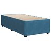 vidaXL Cama box spring con colch&oacute;n terciopelo azul 90x190 cm