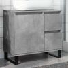 vidaXL Mueble de lavabo madera ingenier&iacute;a gris hormig&oacute;n 65x33x60 cm