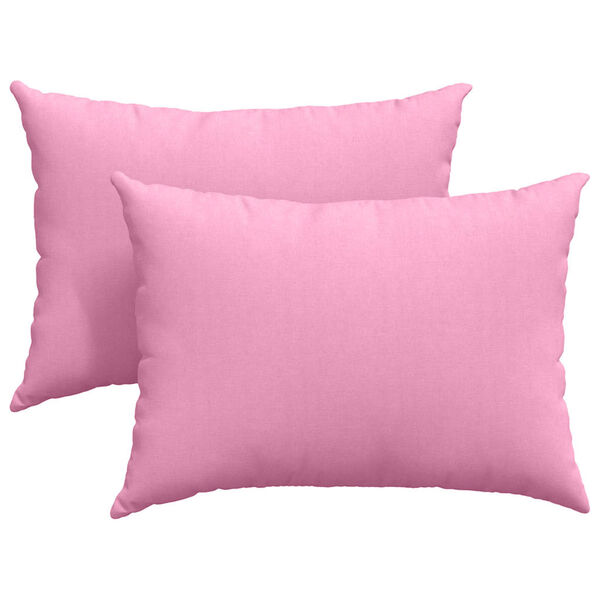 vidaXL Cojines de sofá 2 pcs Rosa 70 x 50 cm tela