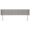 vidaXL Cabecero de tela gris claro 183x16x78/88 cm