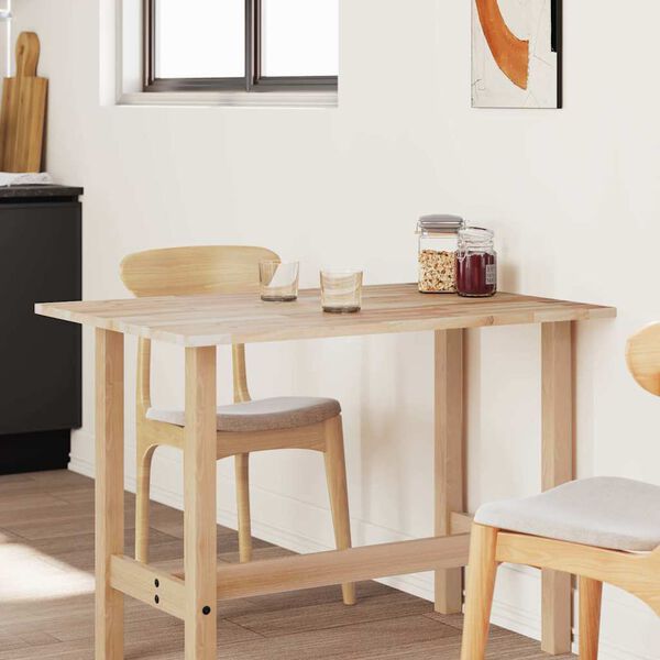 vidaXL Tablero de mesa rectangular madera maciza de acacia 100x80x2 cm