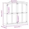 vidaXL Armario Corona madera maciza de pino 194x52x186 cm