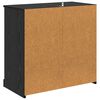 vidaXL Alacena Roble Negro 70 x 35,5 x 67,5 cm Madera contrachapada