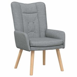 vidaXL sill&oacute;n Gris Claro 63 x 67 x 94 cm Tela y contrachapado