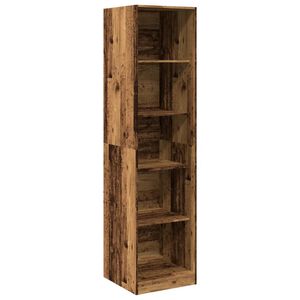 vidaXL Armario de madera de ingenier&iacute;a roble envejecido 50x50x200 cm