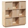 vidaXL Aparador alto de madera maciza de pino 110,5x35x117 cm