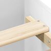 vidaXL Estructura de cama madera de ingenier&iacute;a blanca 100x200 cm