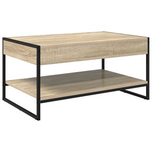 vidaXL Mesa de Caf&eacute; Sonoma 80 x 50 x 40 cm Madera contrachapada