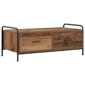 vidaXL Mesa de centro Madera envejecida 99,5 x 49 x 41 cm