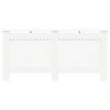 vidaXL Cubiertas para radiador 2 unidades MDF blanco 172x19x81,5 cm