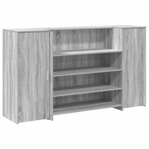 vidaXL Mostrador de recepción sonoma gris 180x50x103,5 cm
