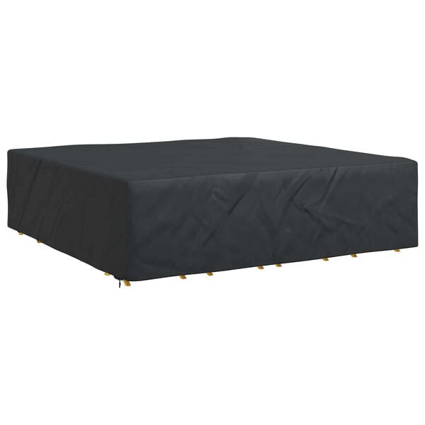 vidaXL Funda para muebles Liso Negro 260 x 260 x 90 cm 600D