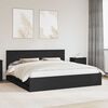 vidaXL Estructura de cama Negro 200 x 200 cm Madera Ingenieril