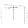 vidaXL P&eacute;rgola de jard&iacute;n marr&oacute;n antiguo 4x3x2,5 m hierro