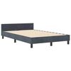 vidaXL Cama tipo Box Spring Gris oscuro 120 x 200 cm Terciopelo