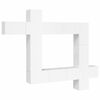 vidaXL Set de muebles de TV 9 pzas madera contrachapada blanco brillo