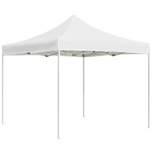 vidaXL Carpa plegable profesional de aluminio blanco 3x3 m