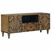 vidaXL Mueble de TV Marr&oacute;n 105 x 33,5 x 46 cm Madera de mango maciza