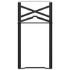 vidaXL Pierna de Mesa de Cerveza 2 pcs Negro 39 x 3 x 75 cm