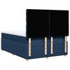 vidaXL Cama box spring con colchón tela azul 160x200 cm