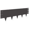 vidaXL Borde de C&eacute;sped 10 uds. 100 x 30 cm Acero Negro