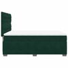 vidaXL Cama box spring con colch&oacute;n terciopelo verde oscuro 140x190 cm