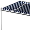 vidaXL Toldo de pie autom&aacute;tico azul y blanco 600x300 cm