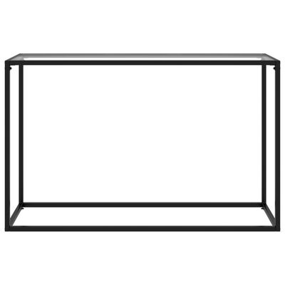 vidaXL Mesa consola vidrio templado transparente 120x35x75 cm