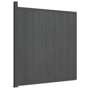 vidaXL Panel de valla WPC gris 173x186 cm