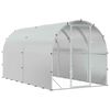 vidaXL Gallinero Plateado 400 x 200 x 200 cm Acero Galvanizado