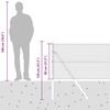 vidaXL Poste de Valla Plateado 25 x 0,8 m (malla de 25 x 25 mm) Acero