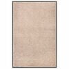 vidaXL Felpudo beige 80x120 cm