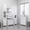 vidaXL Armario de ba&ntilde;o madera contrachapada blanco 60x33x80 cm