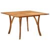 vidaXL Mesa de jard&iacute;n de madera maciza de acacia 120x120x75 cm