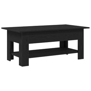 vidaXL Mesa de Caf&eacute; Roble Negro 102 x 55 x 42 cm Madera de ingenier&iacute;a