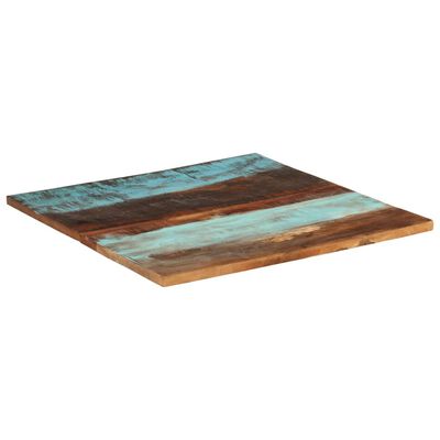 vidaXL Tablero mesa cuadrada madera reciclada maciza 80x80 cm 25-27 mm