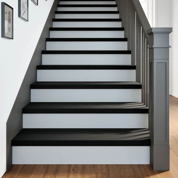 vidaXL Pelda&ntilde;os de escalera 20 uds madera maciza roble marr&oacute;n oscuro