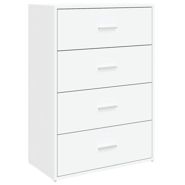 vidaXL Aparadores 2 unidades madera de ingenier&iacute;a blanco 60x31x84 cm